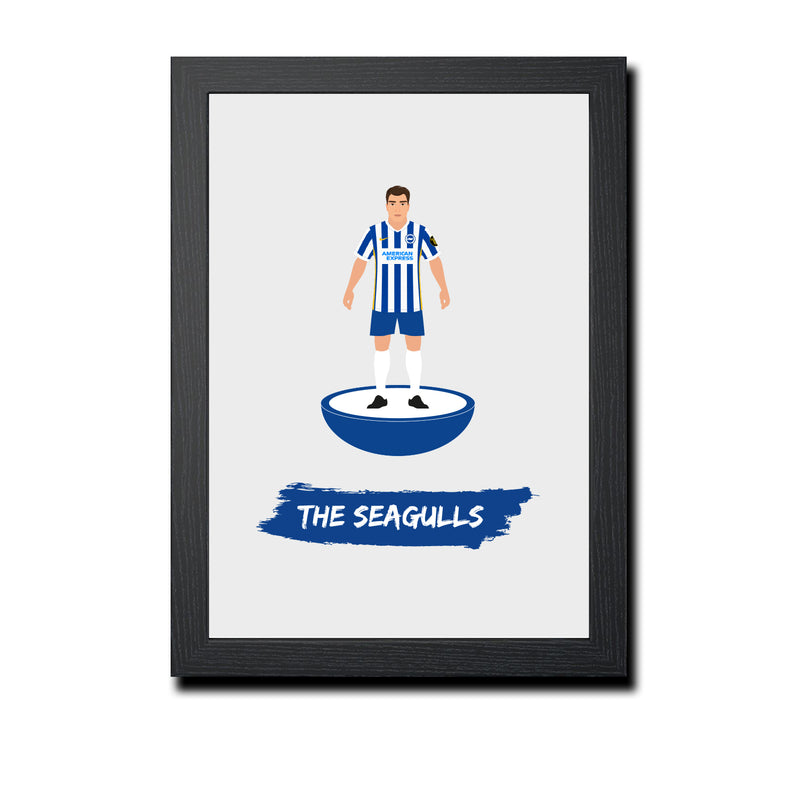 Brighton Football Club gift - The Seagulls - Tiny Men Big Balls Poster