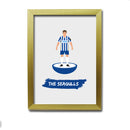 Brighton Football Club gift - The Seagulls - Tiny Men Big Balls Poster