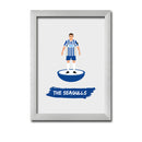 Brighton Football Club gift - The Seagulls - Tiny Men Big Balls Poster