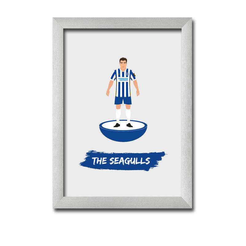 Brighton Football Club gift - The Seagulls - Tiny Men Big Balls Poster