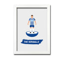Brighton Football Club gift - The Seagulls - Tiny Men Big Balls Poster