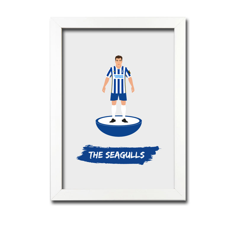Brighton Football Club gift - The Seagulls - Tiny Men Big Balls Poster
