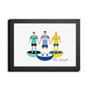 Brighton Football Club gift - Tiny Men Big Balls Poster