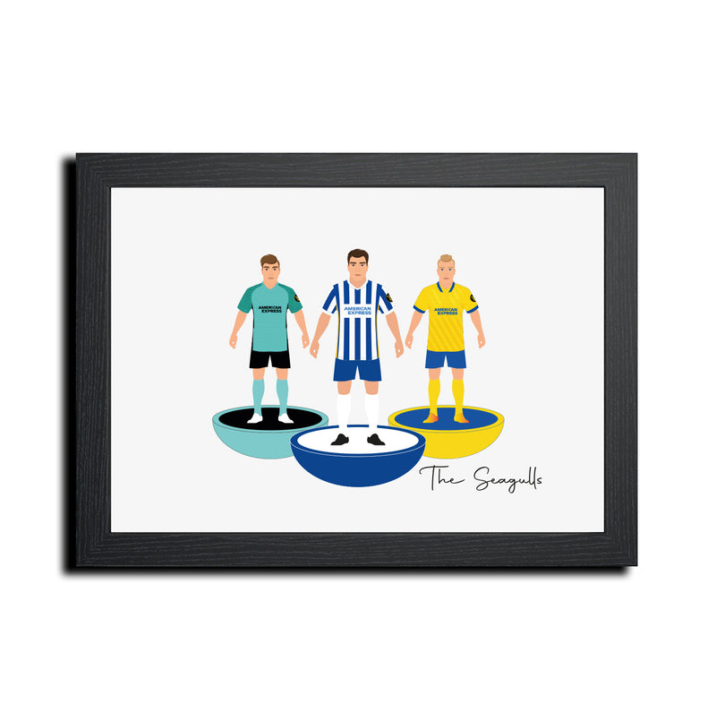Brighton Football Club gift - Tiny Men Big Balls Poster