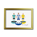 Brighton Football Club gift - Tiny Men Big Balls Poster