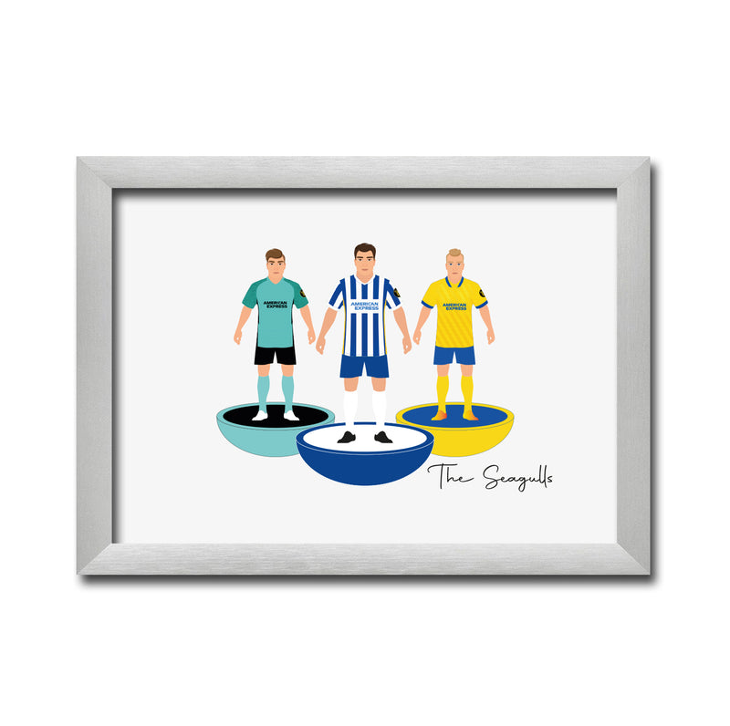 Brighton Football Club gift - Tiny Men Big Balls Poster