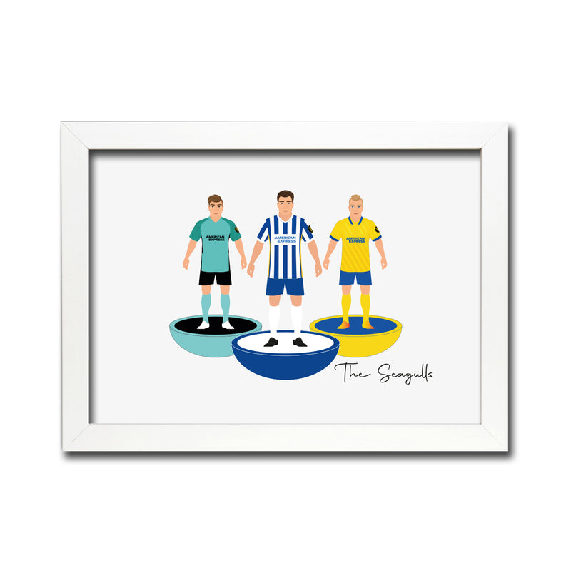 Brighton Football Club gift - Tiny Men Big Balls Poster