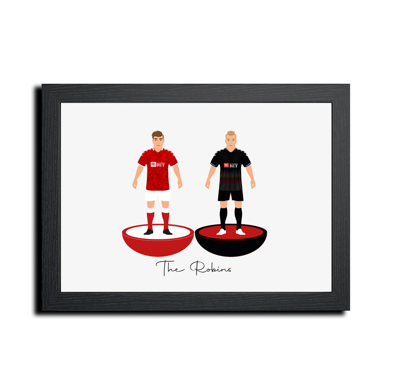 Bristol City Football Club gift - Tiny Men Big Balls Poster