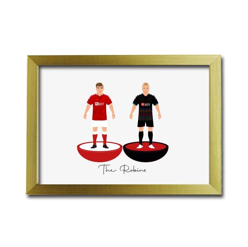 Bristol City Football Club gift - Tiny Men Big Balls Poster