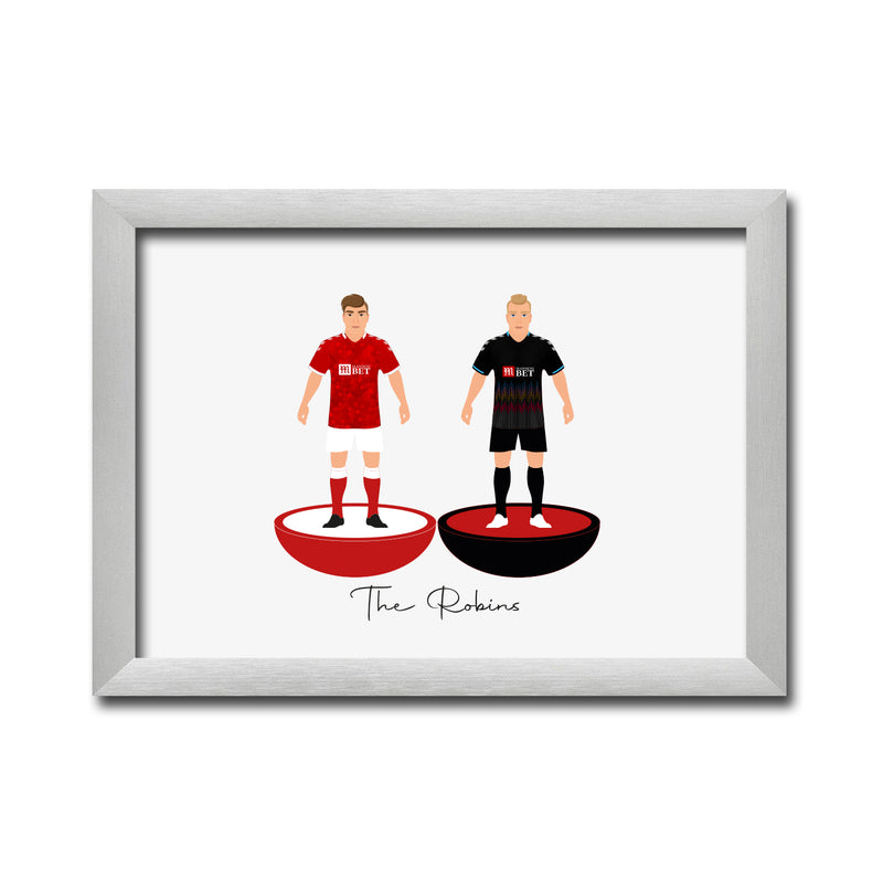 Bristol City Football Club gift - Tiny Men Big Balls Poster