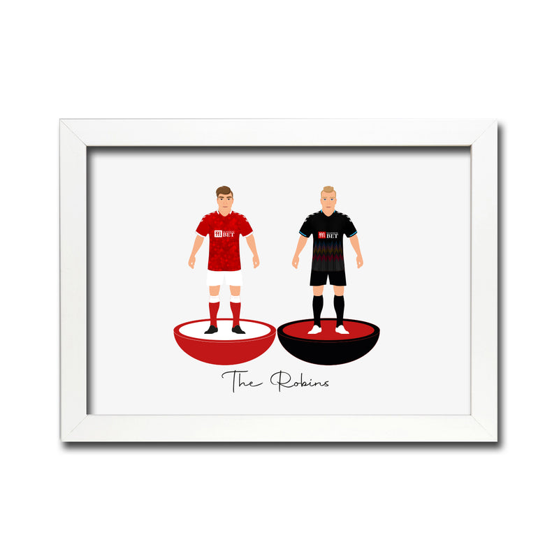 Bristol City Football Club gift - Tiny Men Big Balls Poster