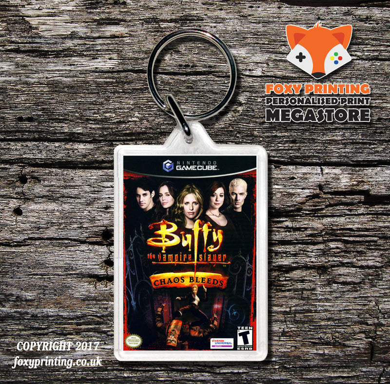 Buffy The Vampire Slayer Chaos Bleeds Gamecube Game Inspired Retro Gaming Keyring