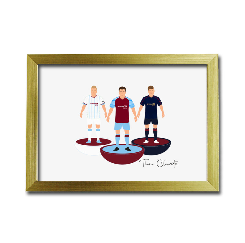 Burnley Football Club gift - Tiny Men Big Balls Poster