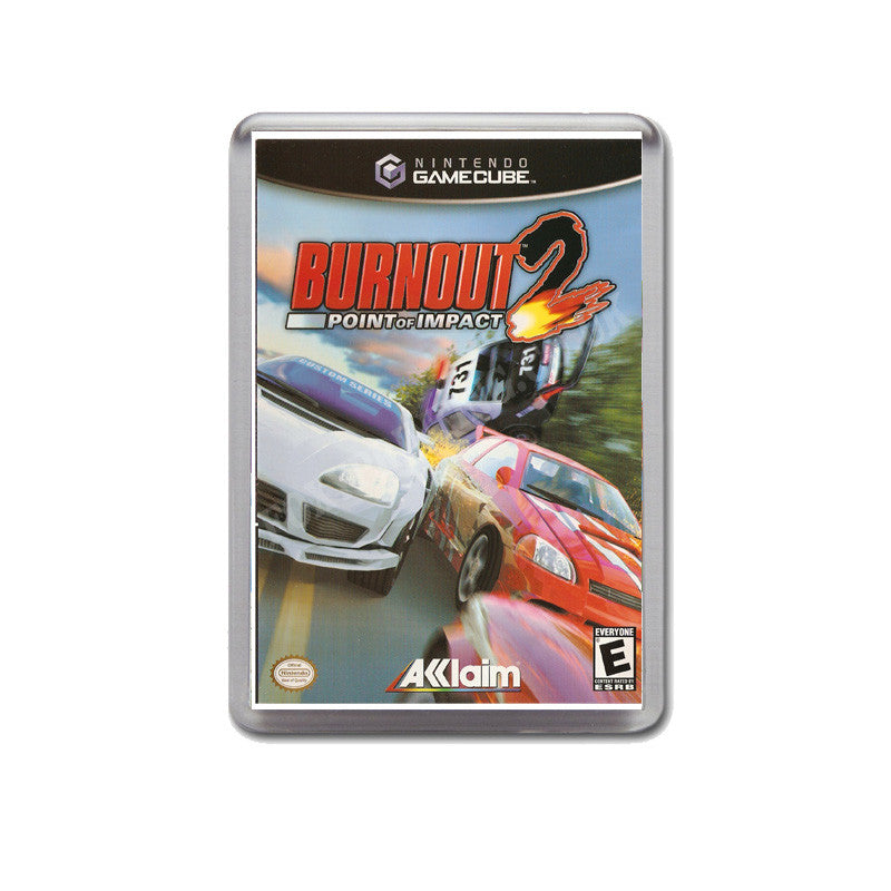 Burn Out 2 Point Of Impact Style Inspired Game Gamecube Retro Video Gaming Magnet