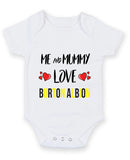 Me and Mummy love burton albion Personalised FOOTBALL TEAM Baby Grow