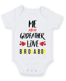 Me and My Godfather Love burton albion Personalised FOOTBALL TEAM Baby Grow