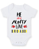 Me and My Aunty Love burton albion Personalised FOOTBALL TEAM Baby Grow