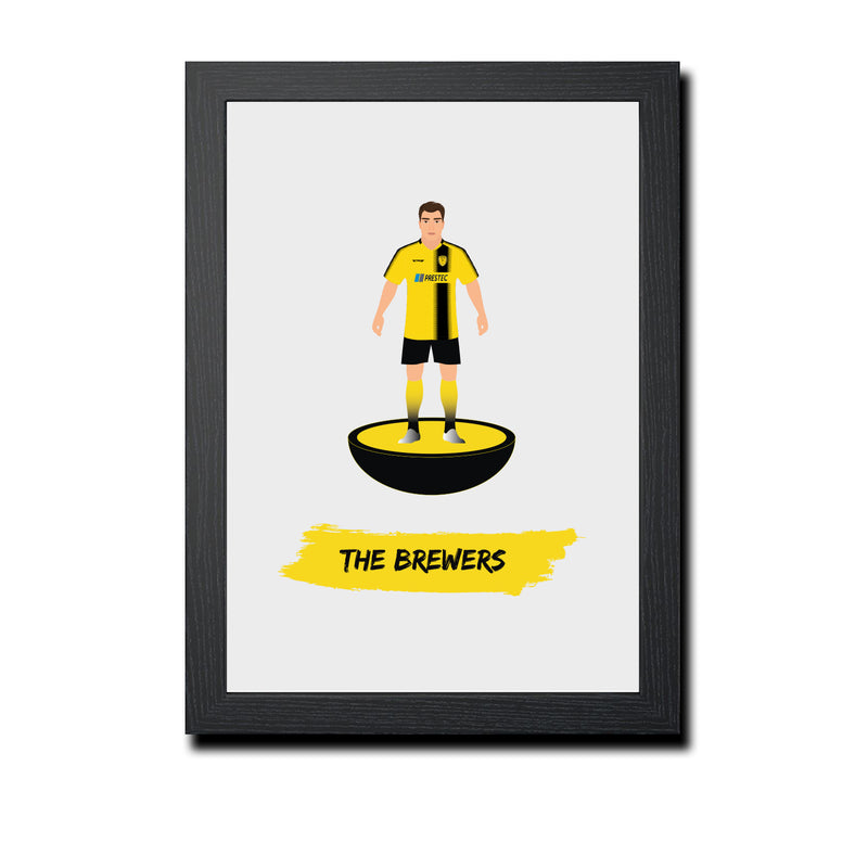 Burton Football Club gift - The Brewers - Tiny Men Big Balls Poster