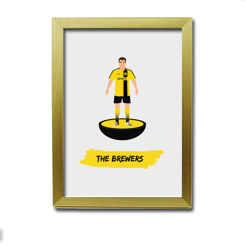 Burton Football Club gift - The Brewers - Tiny Men Big Balls Poster