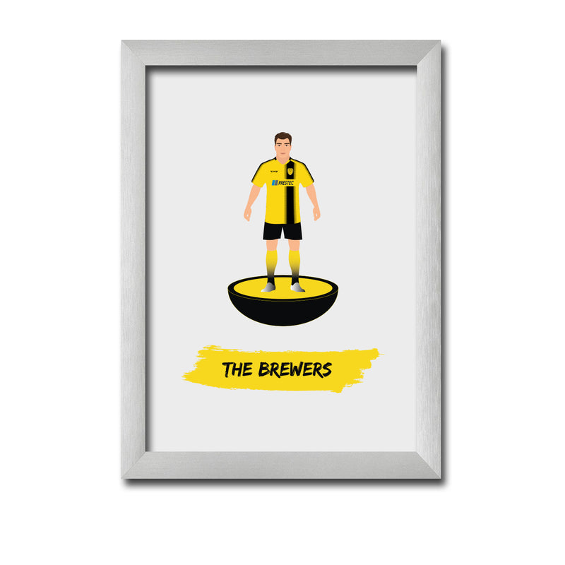 Burton Football Club gift - The Brewers - Tiny Men Big Balls Poster