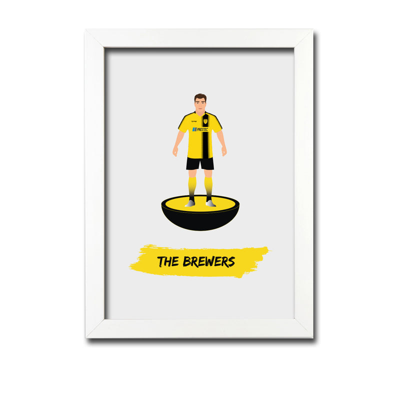 Burton Football Club gift - The Brewers - Tiny Men Big Balls Poster