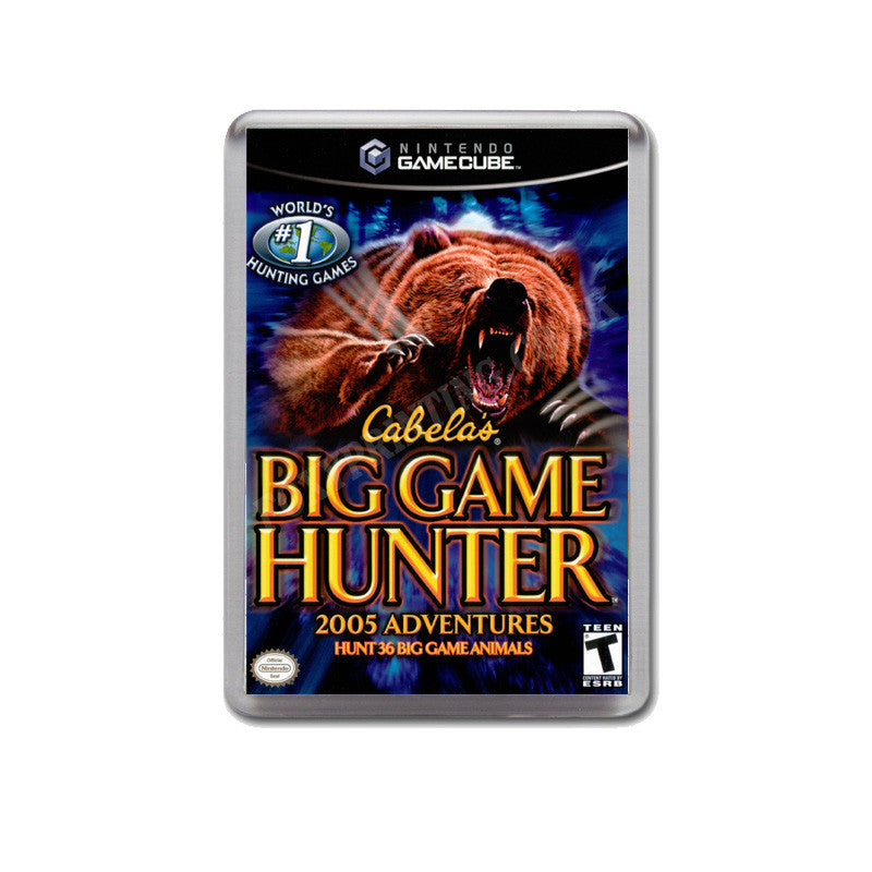 Cabel As Big Game Hunter2005 Adventures Style Inspired Game Gamecube Retro Video Gaming Magnet
