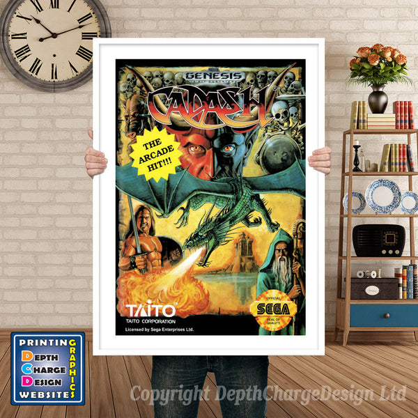 Cadash - Sega Megadrive Inspired Retro Gaming Poster