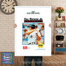 Calripkenjr Baseball - Sega Megadrive Inspired Retro Gaming Poster A4 A3 A2 Or A1