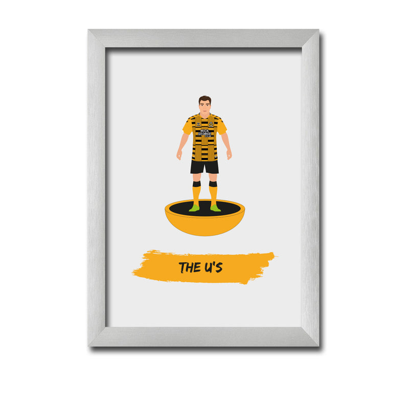Cambridge Football Club gift - The U's - Tiny Men Big Balls Poster