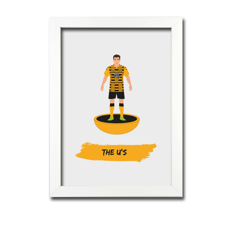 Cambridge Football Club gift - The U's - Tiny Men Big Balls Poster