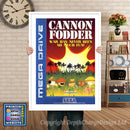 Cannon Fodder Eu - Sega Megadrive Inspired Retro Gaming Poster A4 A3 A2 Or A1