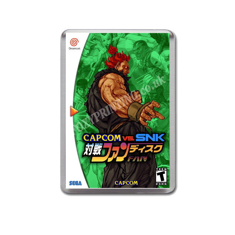Capcom Vs Ssnkf An Disc Sega Dreamcast Style Inspired Retro Game Magnet