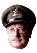 Captain Mainwaring Celebrity Face Mask Fancy Dress Cardboard Costume Mask