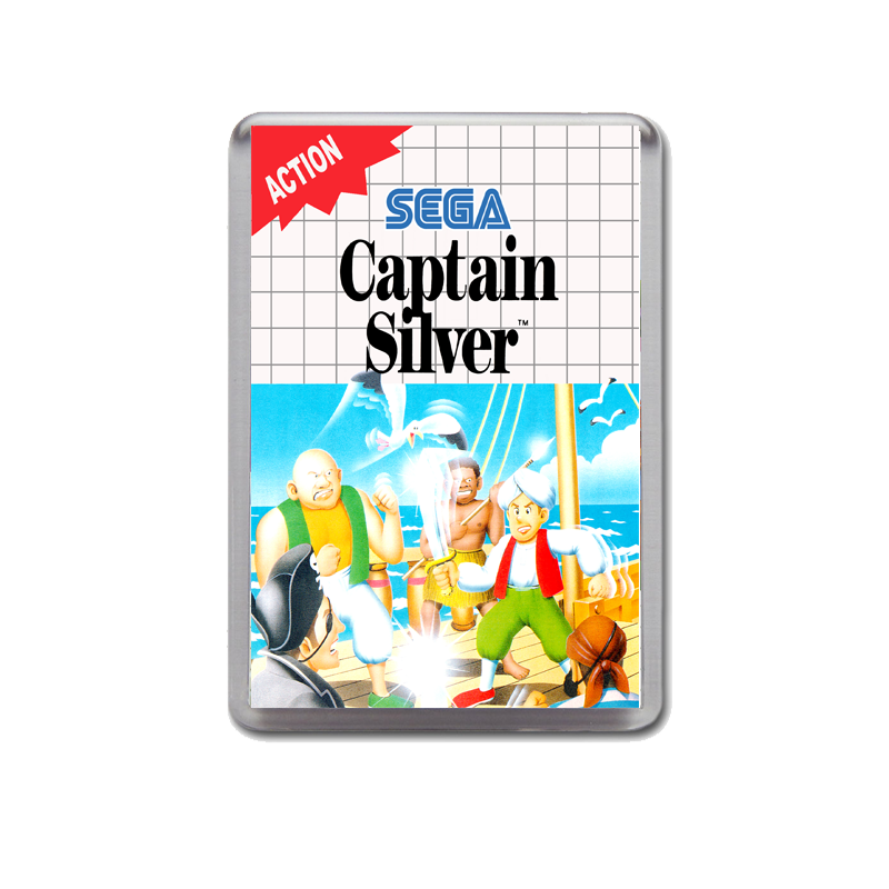 Captainsilver Eu Sega Master System Game Inspired Fridge Magnet