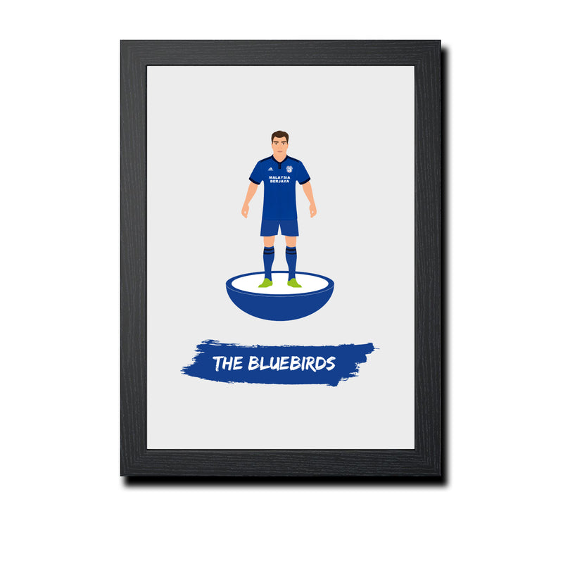 Cardiff Football Club gift - The Bluebirds - Tiny Men Big Balls Poster