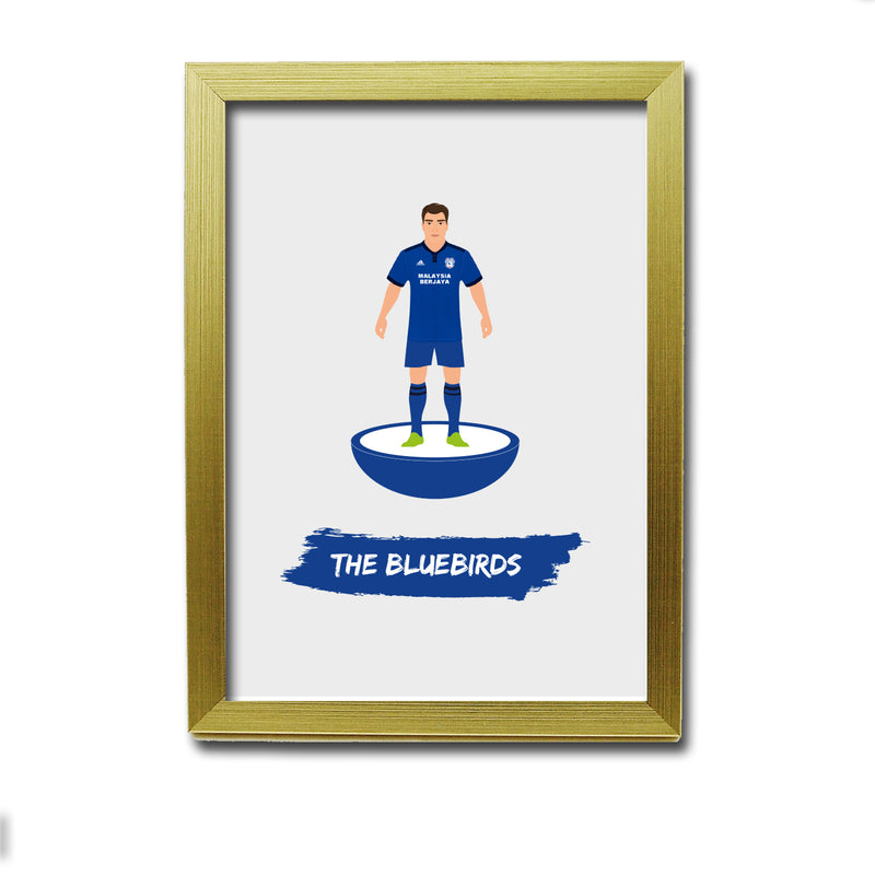 Cardiff Football Club gift - The Bluebirds - Tiny Men Big Balls Poster