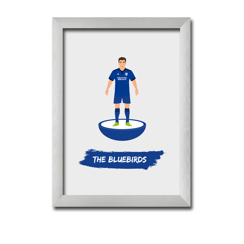 Cardiff Football Club gift - The Bluebirds - Tiny Men Big Balls Poster