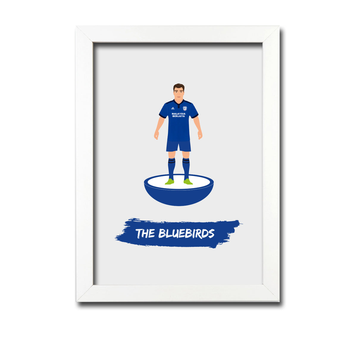 Cardiff Football Club gift - The Bluebirds - Tiny Men Big Balls Poster