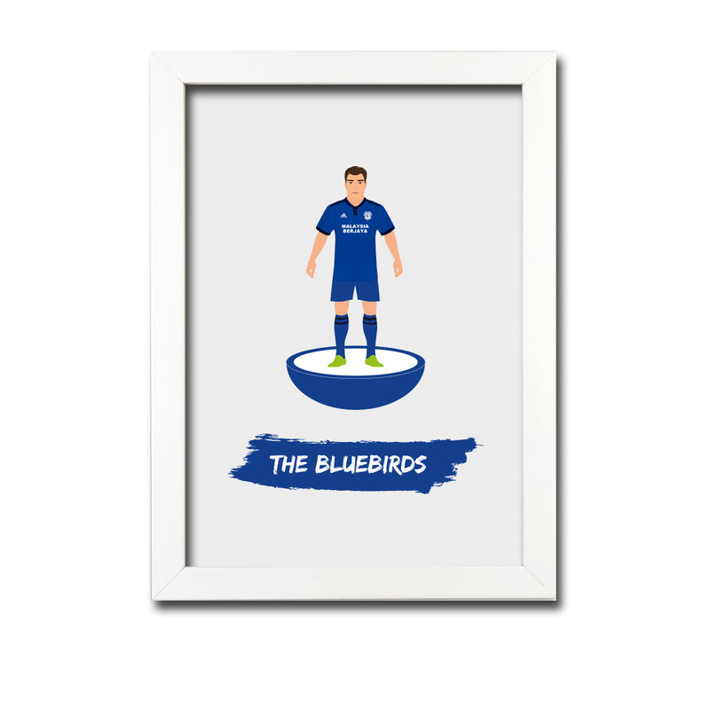 Cardiff Football Club gift - The Bluebirds - Tiny Men Big Balls Poster