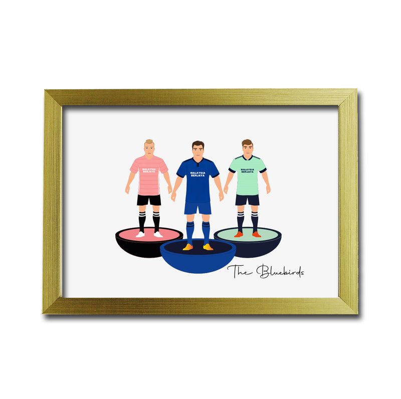 Cardiff Football Club gift - Tiny Men Big Balls Poster