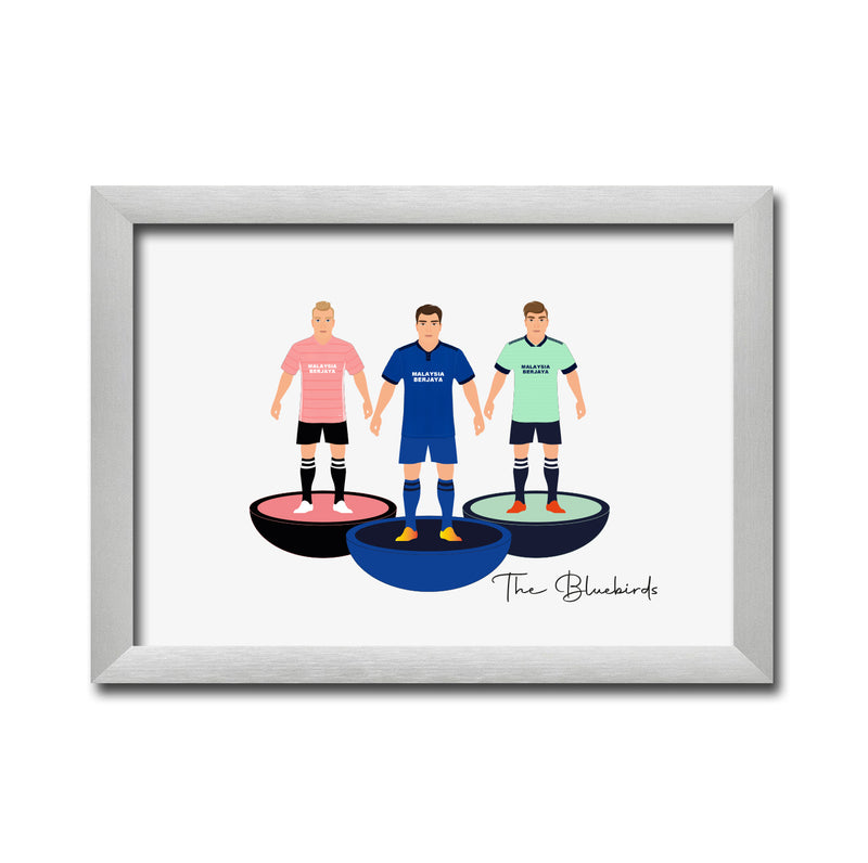 Cardiff Football Club gift - Tiny Men Big Balls Poster