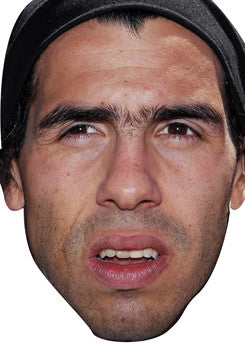 Carlos Tevez FOOTBALL 2018 Celebrity Face Mask Fancy Dress Cardboard Costume Mask
