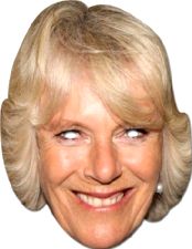 CARMILLA MASK JB - Royal Fancy Dress Cardboard Celebrity Party Face Mask