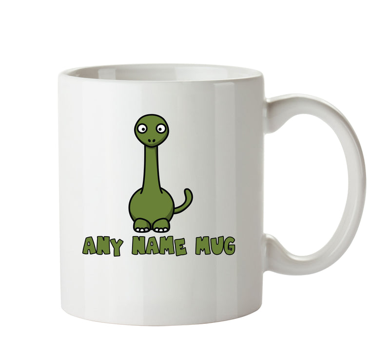 Personalised Brontosaurus Mug CARTOON Mug Office Mug