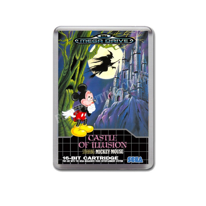 Castle Of Illusion Eu Game Style Inspired Sega Megadrive Retro Video Gaming Magnet