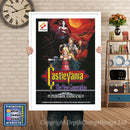 Castle Vania The New Generation Pal - Sega Megadrive Inspired Retro Gaming Poster A4 A3 A2 Or A1