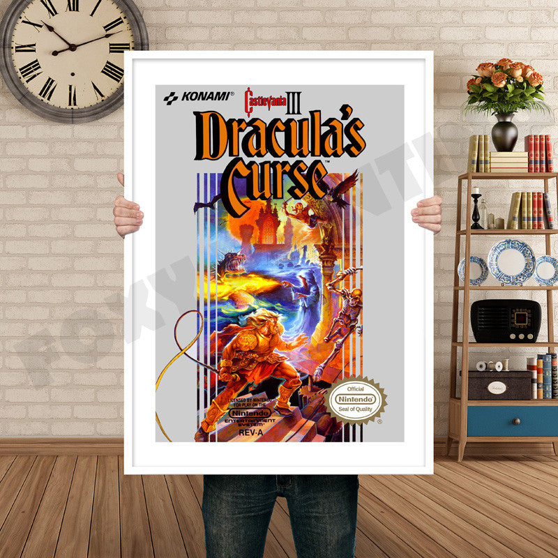 Castlevania3 Retro GAME INSPIRED THEME Nintendo NES Gaming A4 A3 A2 Or A1 Poster Art 169