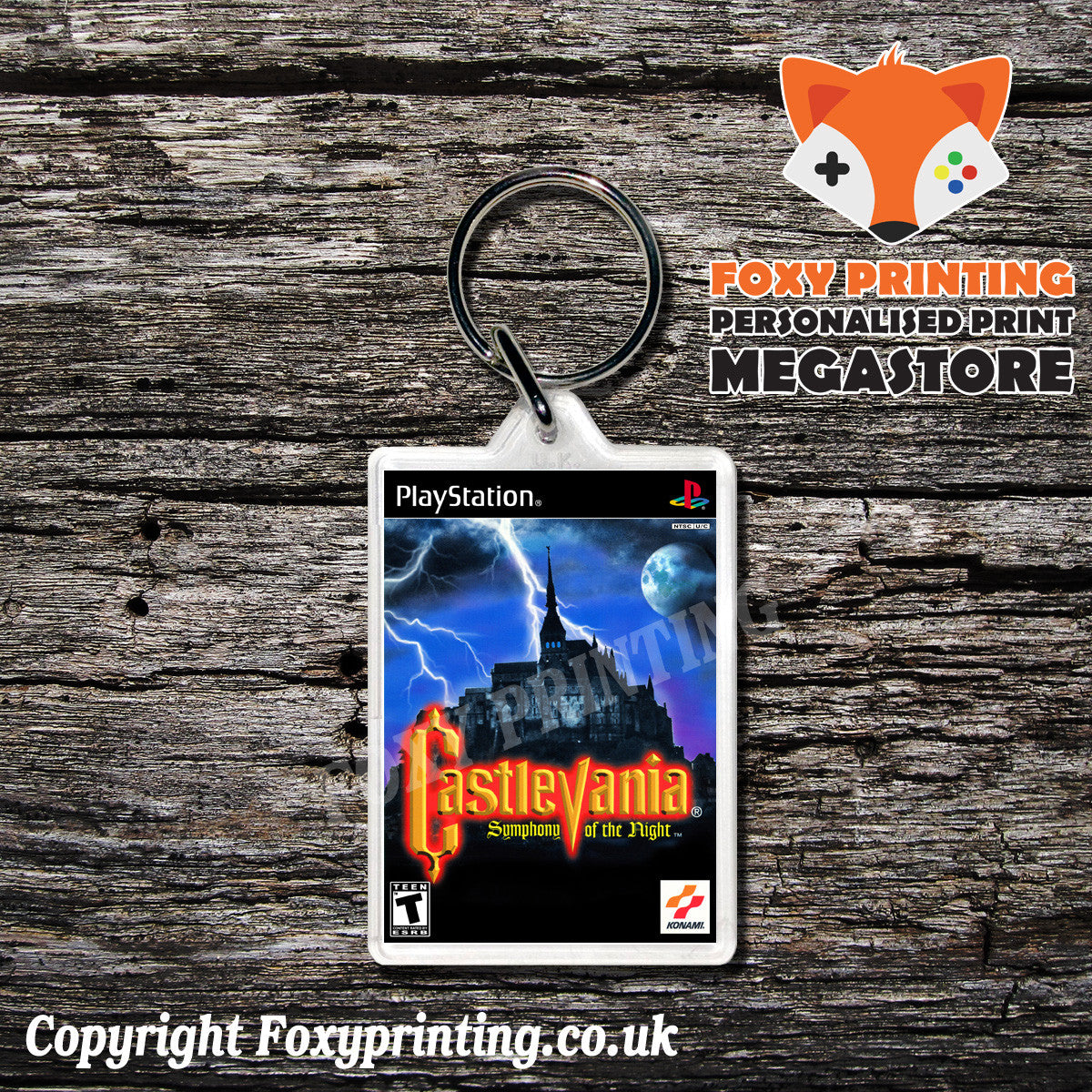 Castlevania Symphony Of The Night 1 - PS1 Playstation 1 Game Inspired Retro Gaming Magnet
