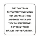 Purrr-fect Poem Drinks Coaster