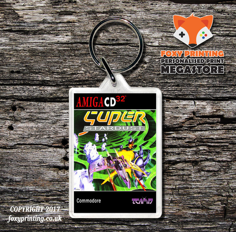 AMIGA CD32 Supers Tardust Gb - Game Inspired Retro Gaming Keyring